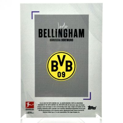 Jude Belingham 2022-23 Topps Bundesliga - Stars of the Season Soccer PURPLE 4/5 Borussia Dortmund