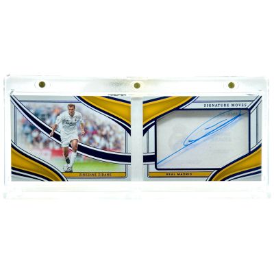 Zinedine Zidane 2023-24 Panini Imaculate - On card AUTO Booklet 02/25 Signature Moves #SMA-ZZ Real Madrid