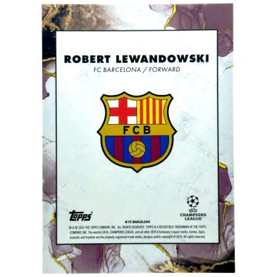 Robert Lewandowski 2023-24 Topps Inception UCL - Purple 22/25 FC Barcelona 