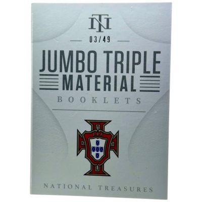 Cristiano Ronaldo / J. Moutino / R. Patricio 2022 Panini National Treasures - Triple Booklet Worn Relic 3/49 #TM-PR1 Portugalia