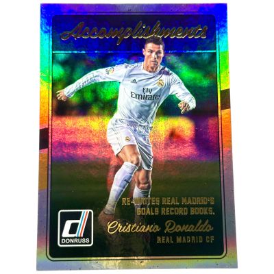 Cristiano Ronaldo 2016-17 Panini Donruss Soccer - Accomplishments Holo #17 Real Madrid 