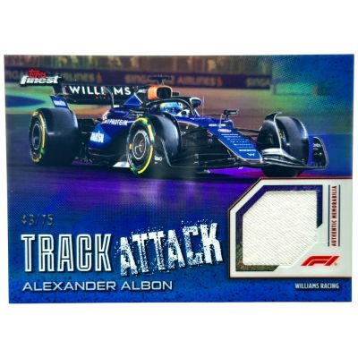 Alexander Albon 2024 Topps Finest Formula 1 - Track Attack Relic Blue 43/75 #TAR-ALB Williams