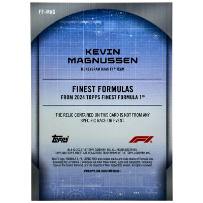 Kevin Magnussen 2024 Topps Finest Formula 1 - Relic 06/99 #FF-MAG Hass