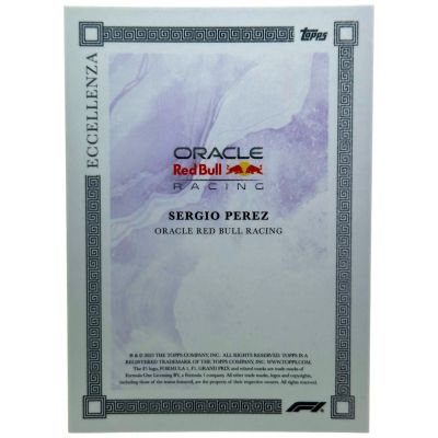 Sergio Perez 2023 Topps Eccellenza Formula 1 - PURPLE 23/25 Red Bull
