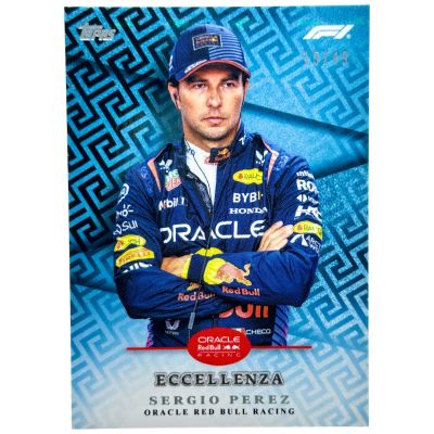 Sergio Perez 2024 Topps Eccellenza Formula 1 - BLUE 15/49 Red Bull