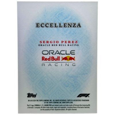 Sergio Perez 2024 Topps Eccellenza Formula 1 - BLUE 15/49 Red Bull