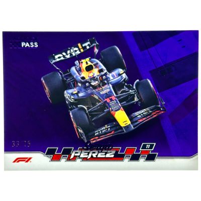 Sergio Perez 2024 Topps Paddock Pass F1 Oracle Red Bull Racing #32 33/75