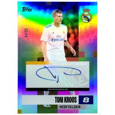 Toni Kroos 2024-25 Topps Team Set Real Madrid AUTO 34/99 #BA-KR Real Madrid