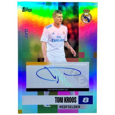 Toni Kroos 2024-25 Topps Team Set Real Madrid AUTO 34/99 #BA-KR Real Madrid