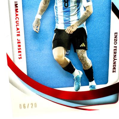 Enzo Fernandez 2024-25 Panini Immaculate Collection Jumbo Relic 6/20 #CJ-EF Argentina