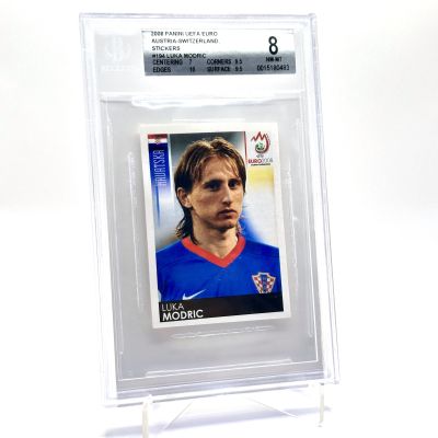 Luka Modric Panini Euro 2008 Sticker Croatia #194 BGS8 Rookie RC