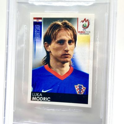 Luka Modric Panini Euro 2008 Sticker Croatia #194 BGS8 Rookie RC