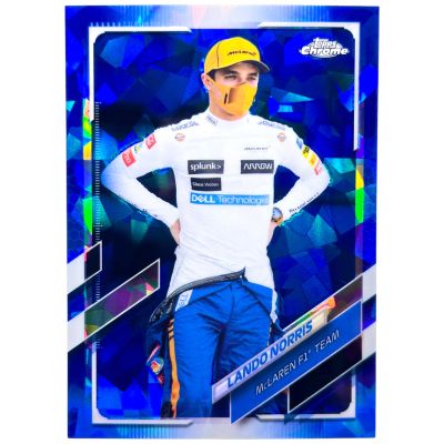 Lando Norris 2021 Topps Chrome Sapphire F1 #52 Mclaren