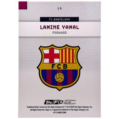 Lamine Yamal 2025-26 Topps Fc Barcelona Team Set 65/250 #14 FC Barcelona