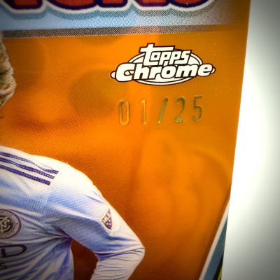 Andrea Pirlo 2024-25 Topps Chrome Major League Flashbacks Orange 1/25 #126 MLS
