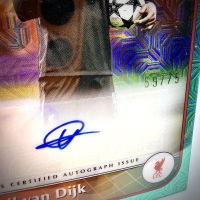 Virgil Van Dijk 2024-25 Topps UCC Merlin AUTO 59/75 #AU-VD Liverpool FC
