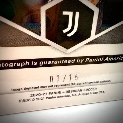 Fabio Cannavaro 2020-21 Panini Obsidian Soccer AUTO 1/15 #OB-FC Juventus