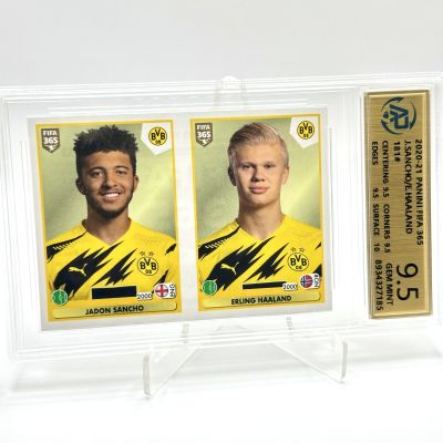 Jadon Sancho / Erling Haaland 2020-21 Panini FIFA 365 Sticker #181 AP 9.5 (85)