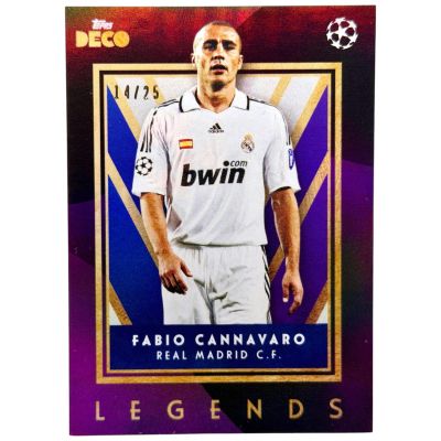 Fabio Cannavaro 2023 Topps Deco Legends 14/25 Real Madrid
