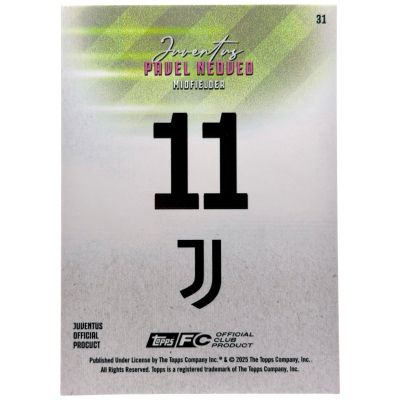 Pavel Nedved 2024-25 Topps Juventus Team Set #31 20/25 Juventus
