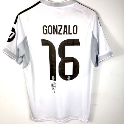 Gonzalo Garcia Tricou original Real Madrid nr 16 cu autograf (semnat personal)+ Certificat de autenticitate + Dovada Foto