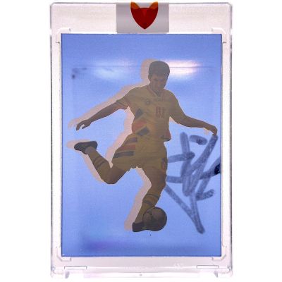 Gheorghe Hagi  - On Card AUTO pe card personalizat + certificat de autenticitate 