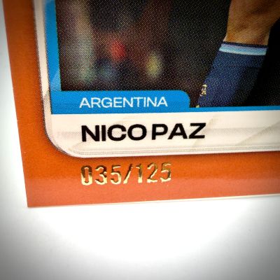 Nico Paz 2026 Topps Collector Tin Argentina - 035/125 #10