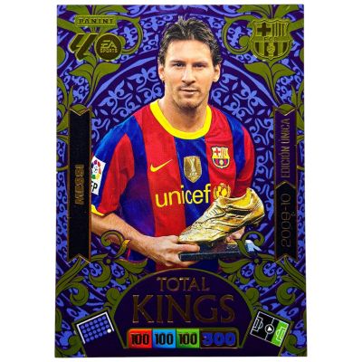 Lionel Messi 2025-26 Panini XL Adrenalyn Dream Box Total Kings 2009-10 Edicion Unica Trophy #459 FC Barcelona