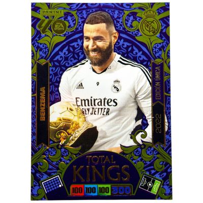 Karim Benzama 2025-26 Panini XL Adrenalyn Dream Box Total Kings 2022 Edicion Unica Trophy #447 Real Madrid