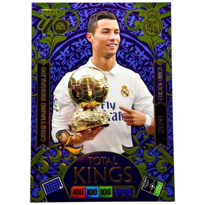 Cristiano Ronaldo 2025-26 Panini XL Adrenalyn Dream Box Total Kings 2016 Edicion Unica Ball Trophy #450 Real Madrid