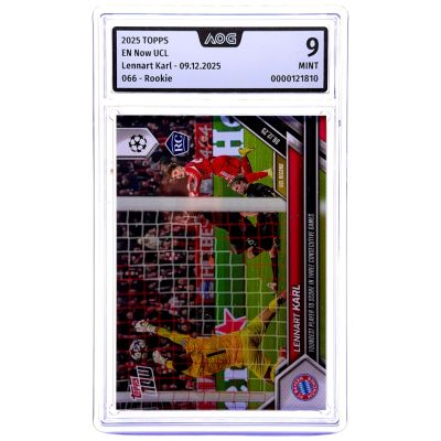 Lennart Karl 2025 Topps Now - Yougest Player to Score RC #066 Bayern Munchen AOG 9 