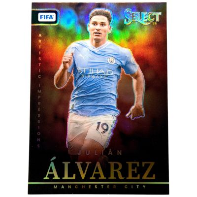 Julian Alvarez 2023-24 Panini Select Fifa Soccer #14 Case Hit Artistic imresions Manchester City