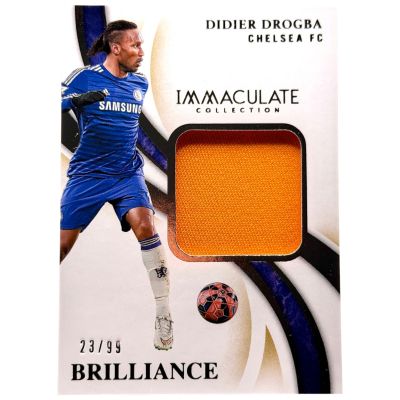 Didier Drogba 2020 Panini Immaculate Player worn Patch #B-DD 23/99 Chelsea FC