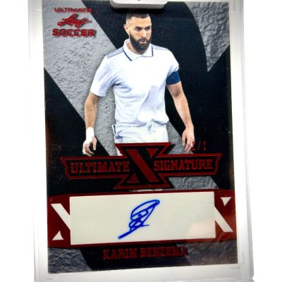 Karim Benzema 2022 Leaf Trading Ultimate Signature AUTO #S-KB1 1/1 Real Madrid