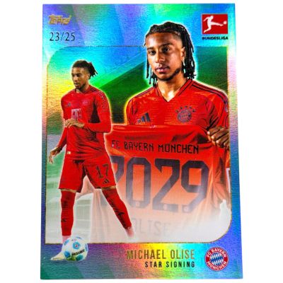 Michael Olise 2024-25 Topps Summer Signings Bundesliga - Star Signings Green 23/25 Bayern Munchen
