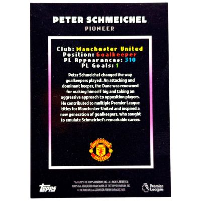 Peter Schmeichel 2025 Topps Decades Premier League - Pioneer 16/50 Manchester United 