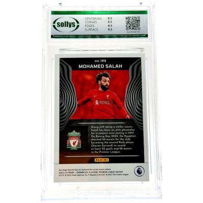 Mohamed Salah 2022-23 Panini Chronicles Premier Legaue #192 FC Liverpool SOLLYS 9.5
