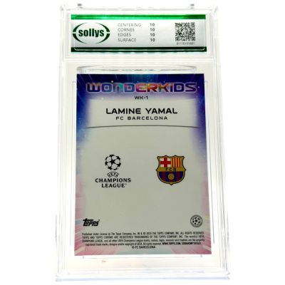 Lamine Yamal 2024-25 Topps Chrome UCC - Wonderkids #WC-1 FC Barcelona SOLLYS 10