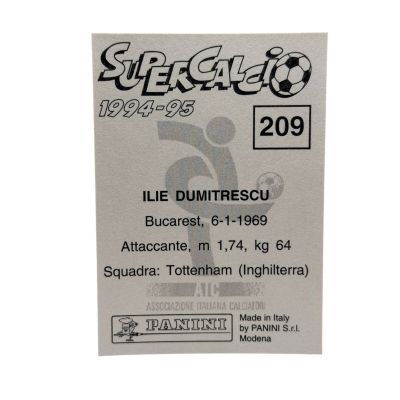 Ilie Dumitrescu 1994-95 Panini World Cup 94 HOLO #209 Romania
