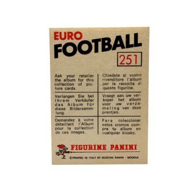 Mircea Lucescu 1976-77 Panini Euro Football #251 Dinamo Bucuresti