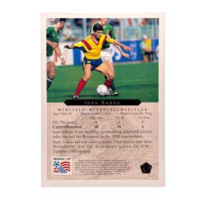Ioan Ovidiu Sabau 1994 World Cup USA Card #204 Romania
