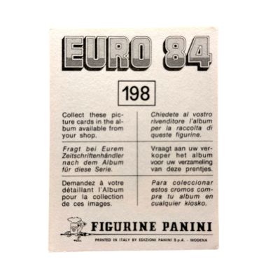 Ladislau Boloni 1984 Panini UEFA Euro Sticker #198 Romania
