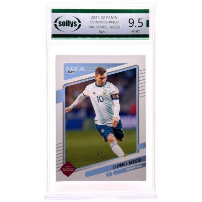 Lionel Messi 2021-22 Panini Donruss Road To World Cup #1 Argentina Sollys 9.5