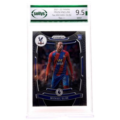 Michael Olise 2021-22 Panini Prizm Premier League - Rookie RC #296 Crystal Palace Sollys 9.5