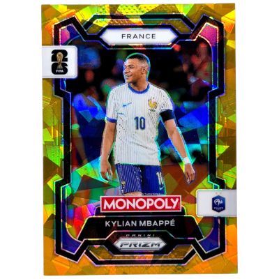 Kylian Mbappe 2026 Panini Monopoly Prizm World Cup - Cracked Ice Gold #7 Franta