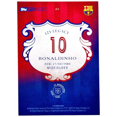 Ronaldinho 2024-25 Barcelona 125th Anniversary - Legacy #43