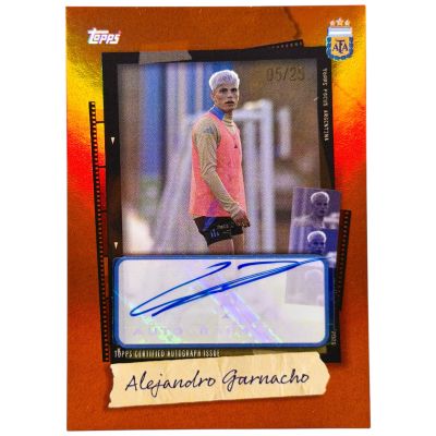 Alejandro Garnacho 2025-25 Topps Argentina Focus - AUTO 05/25 #SA-AG