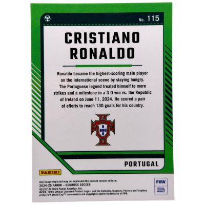 Cristiano Ronaldo 2024-25 Panini Donruss FIFA Soccer - Optic Silver #115 Portugalia