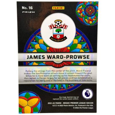 James Ward-Prowse 2021-22 Panini Mosaic Premier League - Stained Glass #16 Southhamton