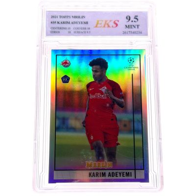 Karim Adeyemi 2020-21 Topps Merlin UCC - Rookie RC Refractor #35 Salzburg EKS 9.5  